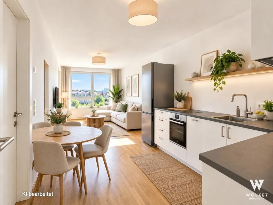 ++ Moderne 2-Zimmer-Wohnung mit Loggia & Bick auf den Wienerwald I inkl. Lift, Fußbodenheizung und Einbauküche ++ - Bild
