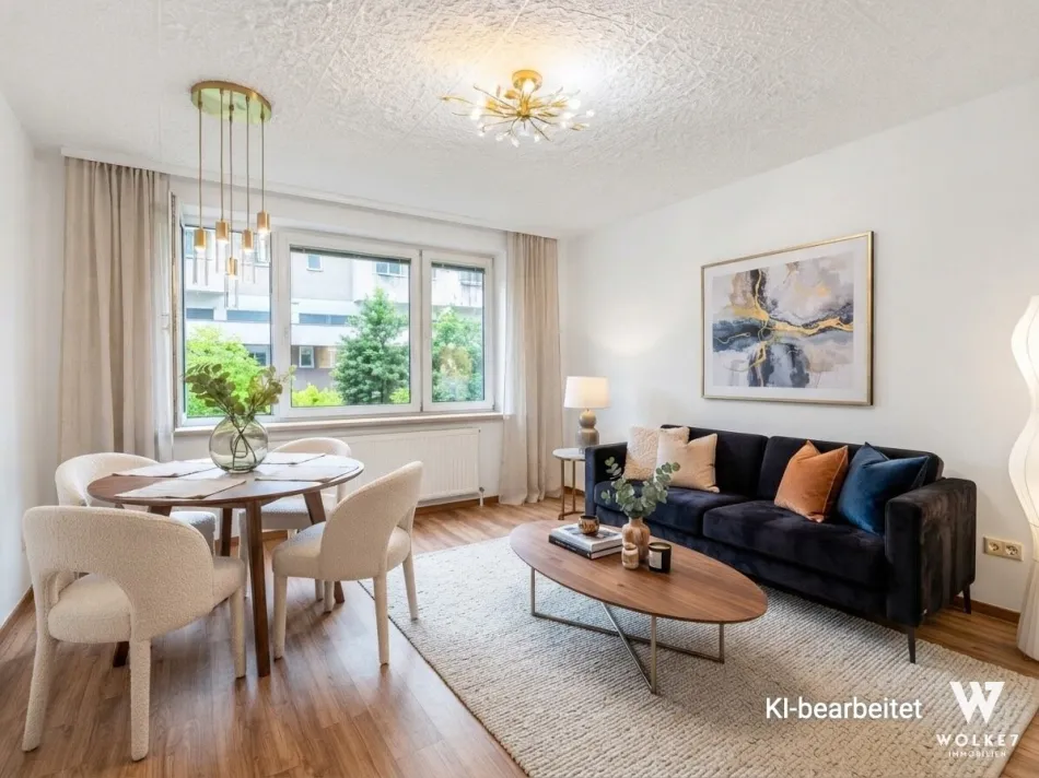 Ruhige Hoflage trifft perfekte Anbindung – 3-Zimmer-Wohnung nahe U6 & Millennium City - Titelbild