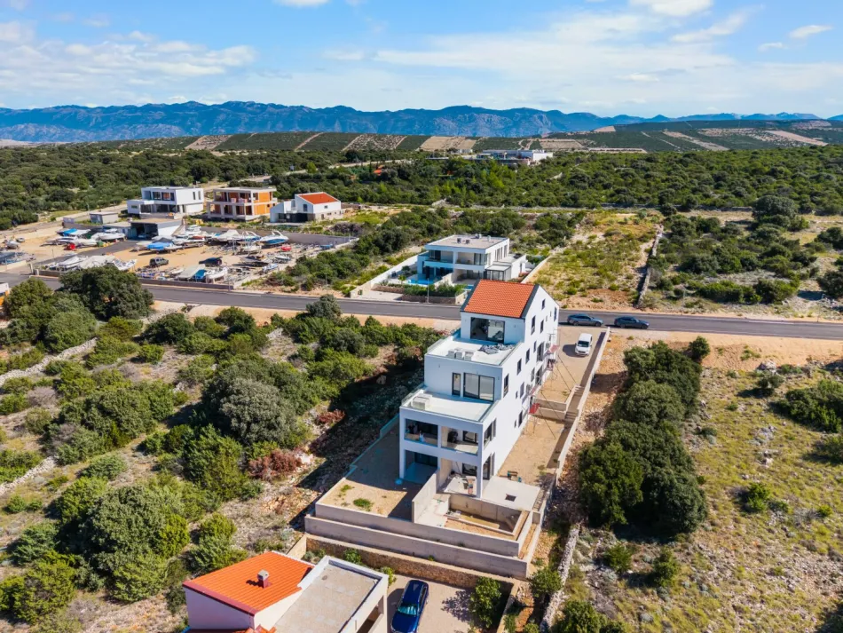 Kroatien – Insel Pag! ADRIATIC SEA VIEW – Letztes verfügbares Neubau-Apartment mit Meerblick - Bild