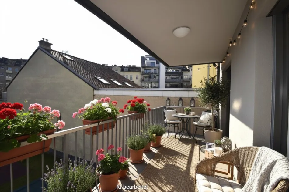 INNERSTÄDTISCH tolle 3-Zimmerwohnung mit großem BALKON und neuer KÜCHE! - Bild