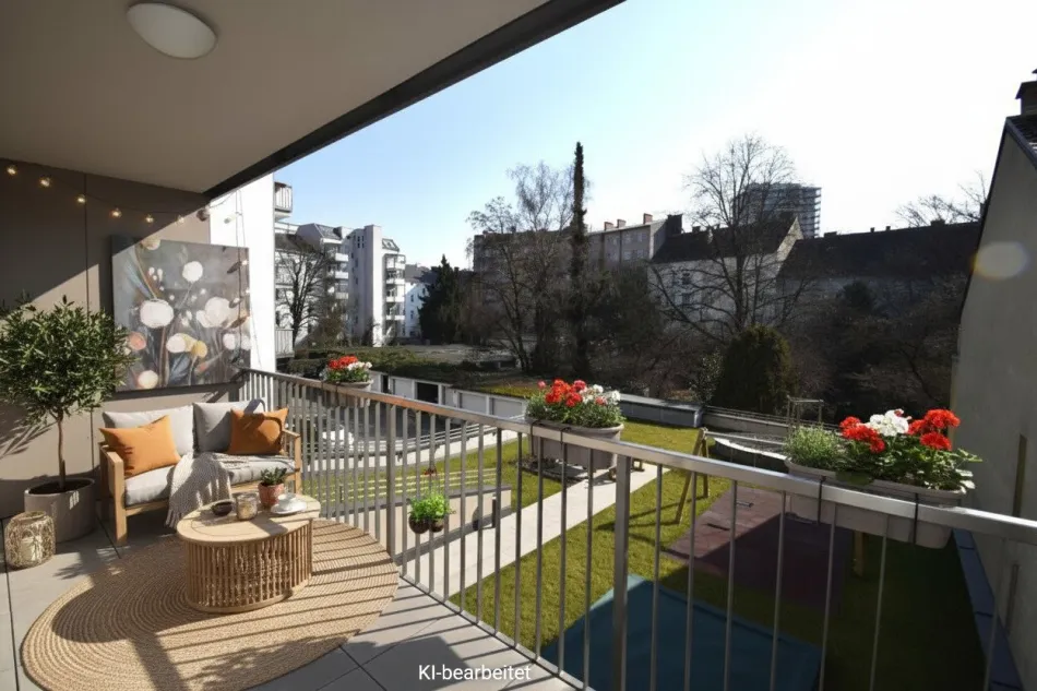 INNERSTÄDTISCH tolle 3-Zimmerwohnung mit großem BALKON und neuer KÜCHE! - Titelbild