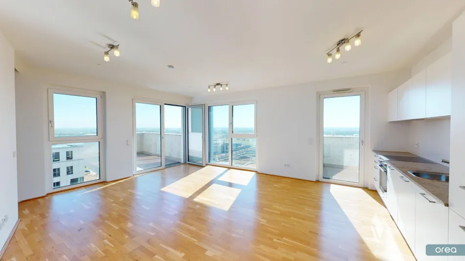 orea | Sonnendurchflutete 4-Zimmer Wohnung mit Balkon in der Seestadt | Smart besichtigen · Online anmieten - Bild