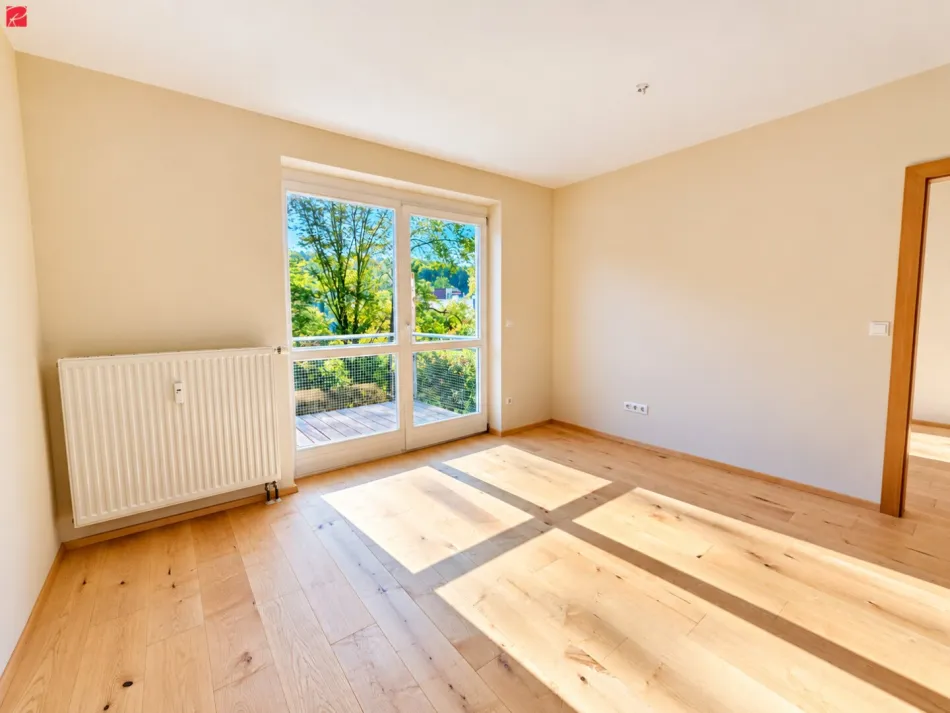 Wohnraum Blick Balkon