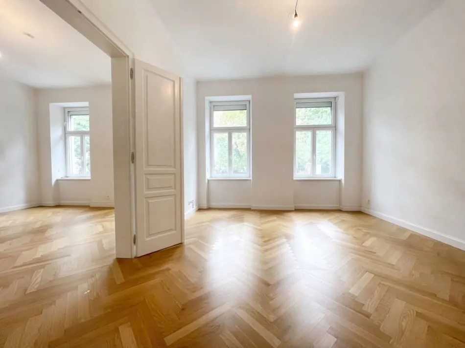 Stilvolle und geräumige 3-Zimmer-Altbauwohnung, Nähe Kutschkermarkt und Währinger Straße - Titelbild