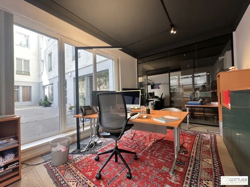Bestlage nahe U3 und Mariahilferstraße! Loftartiges, hochwertig ausgestattetes Büro zur vielfältigen Verwendung mit Gartennutzung - Bild