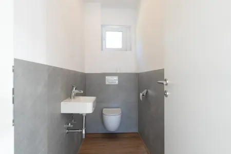 WC mit Waschbecken