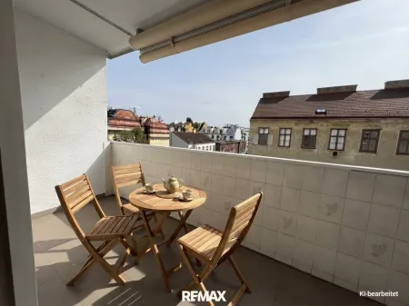 Sonnige Loggia - Möblierungsvorschlag