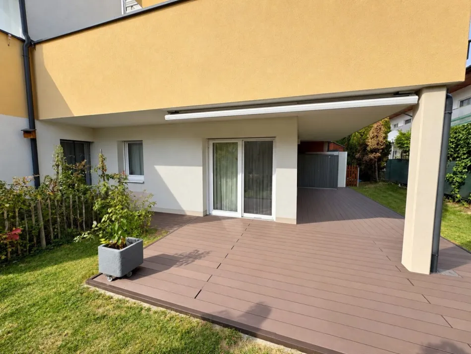 Graz - Gollweg! Barrierefreie sonnige u. ruhige Gartenwohnung 3 Zimmer, Carport! - Titelbild