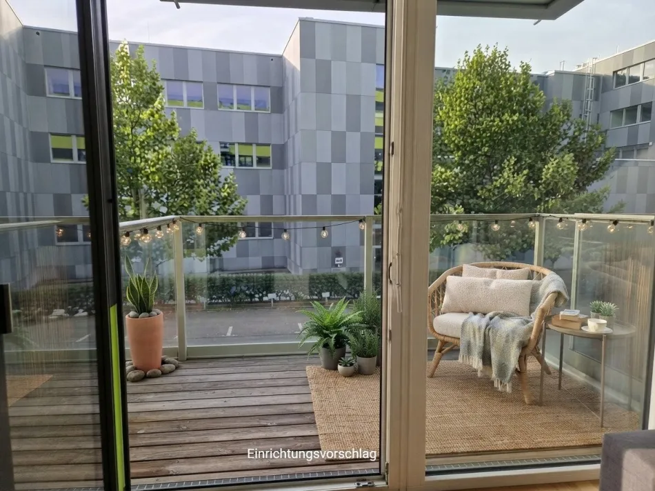 charmante 2 Zimmerwohnung mit Balkon im Winterhafen - Bild