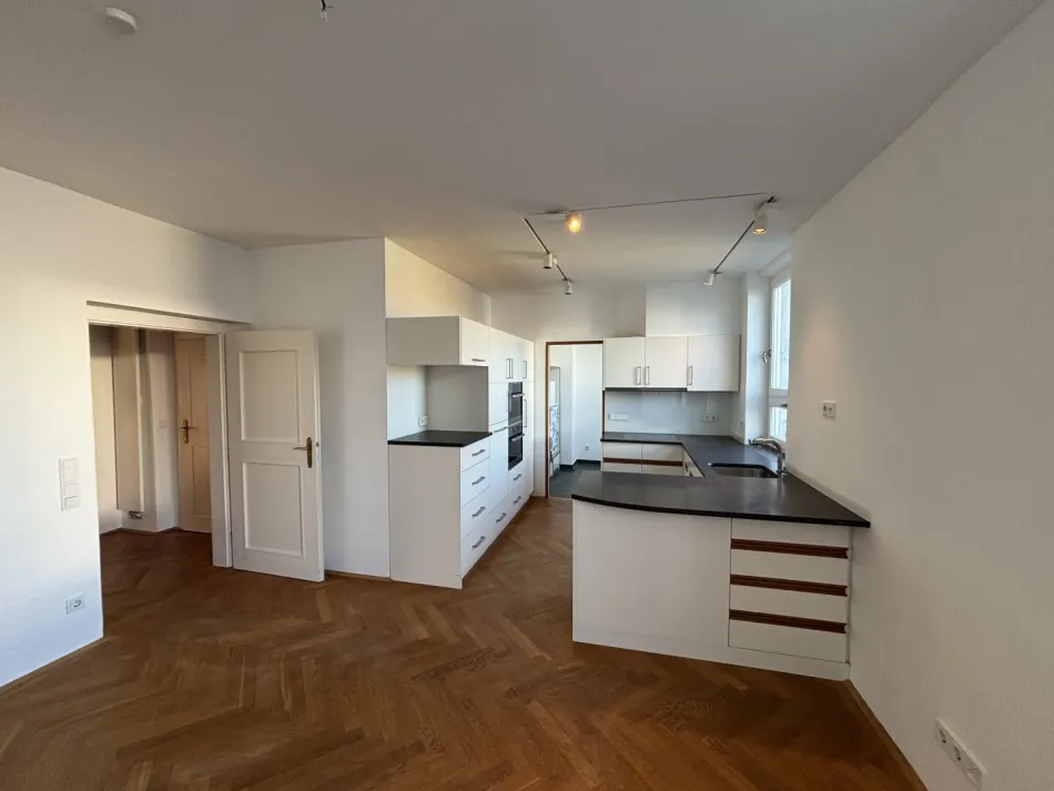 Ganze Etage im Botschaftsviertel mit Blick auf Karlskirche und Stephansdom - Titelbild