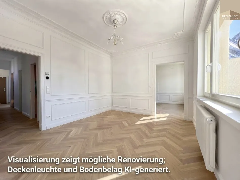 3 Zimmer Wohnung Nähe Josefsplatz - sehr hell im 3. Liftstock mit Blick auf den Schwechatfluss - Bild
