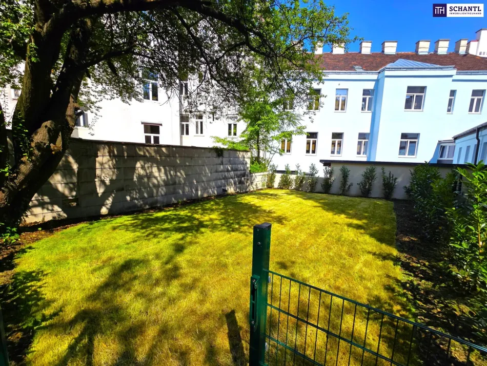 Rasenmäher statt Straßenlärm! TOP saniert + Herrlicher Eigengarten + Hofseitiger Balkon + Viel Grün + Viel Lebensqualität + Absolute Ruhelage + Ideale Raumaufteilung! Besser geht´s nicht! Nicht lange zögern... - Bild