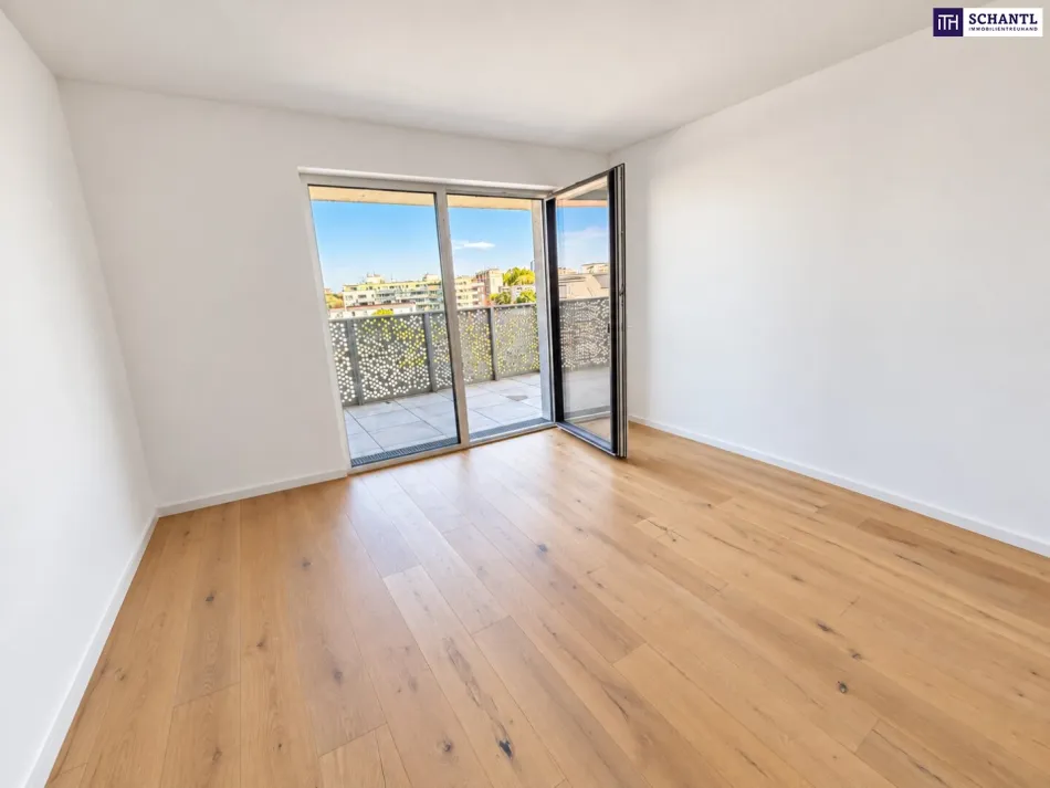 Lichtdurchflutete 2-Zimmer-Wohnung mit Balkon und schönem Ausblick ++ Absolute Ruhelage ++ Beste Anbindung ++ Sofort bezugsfertig ++ Nähe Alte Donau - Bild