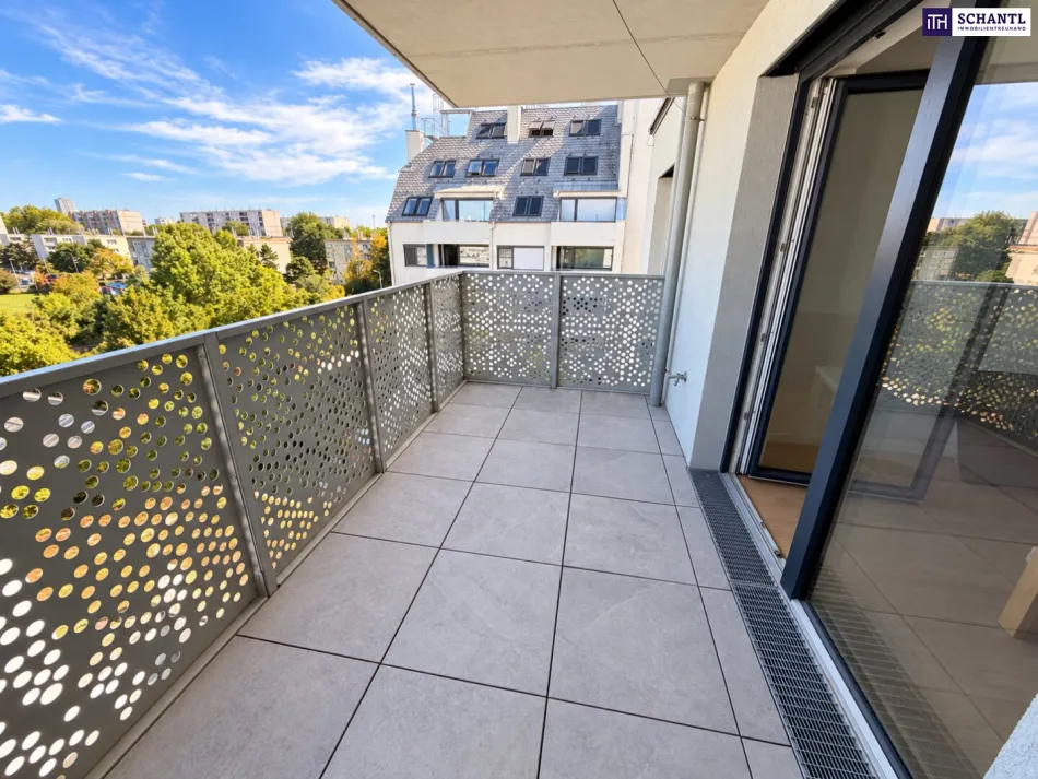 Lichtdurchflutete 2-Zimmer-Wohnung mit Balkon und schönem Ausblick ++ Absolute Ruhelage ++ Beste Anbindung ++ Sofort bezugsfertig ++ Nähe Alte Donau - Bild