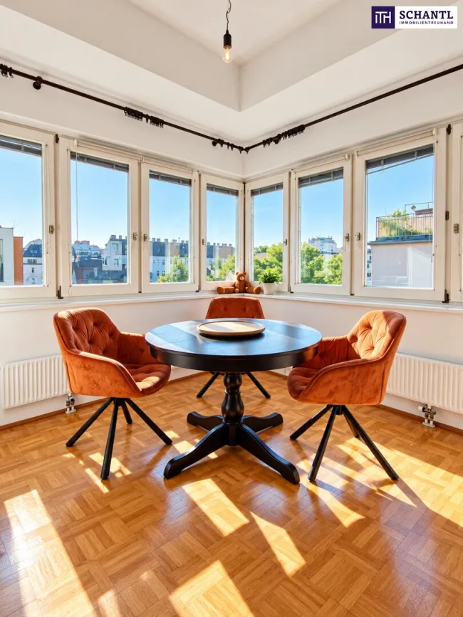 Endlich zu Hause! Helle 3-Zimmer-Wohnung mit Charme & gemütlicher Essecke! Sonniges Wohnzimmer mit viel Platz für die ganze Familie! Ruhige Lage nähe Neuer Donau - Titelbild