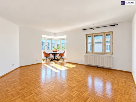 Endlich zu Hause! Helle 3-Zimmer-Wohnung mit Charme & gemütlicher Essecke! Sonniges Wohnzimmer mit viel Platz für die ganze Familie! Ruhige Lage nähe Neuer Donau