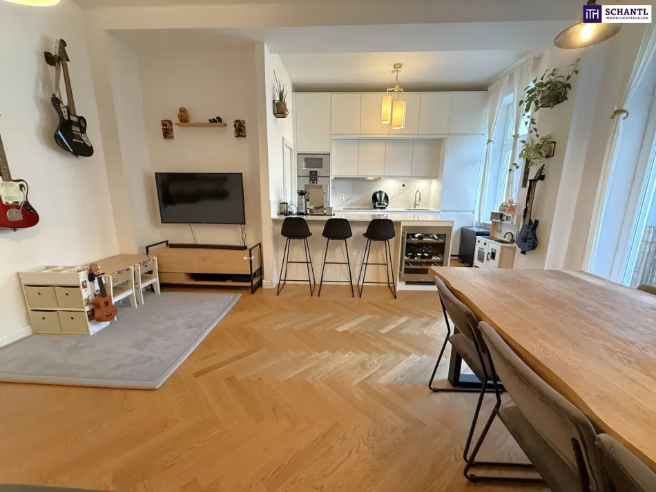 Ein Wohnjuwel mit besonderem Flair *** stilvoll sanierte 3,5-Zimmer-Altbauwohnung mit exklusiver Designküche, zwei Außenflächen + begehrter Lage beim Türkenschanzpark - Titelbild