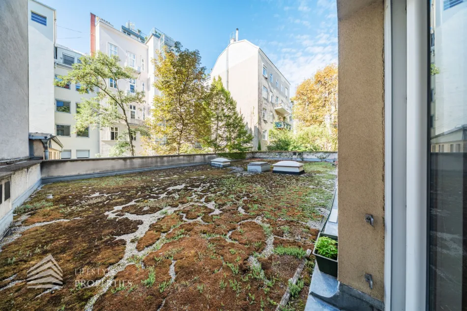 Rarität in Toplage: hochwertige 2-Zimmer-Wohnung mit einzigartiger Terrassenfläche - Bild