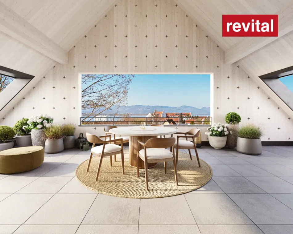 Dachgeschosswohnung mit Seeblick – das Zentrum im Rücken, den See vor der Nase - Top B7 - Titelbild