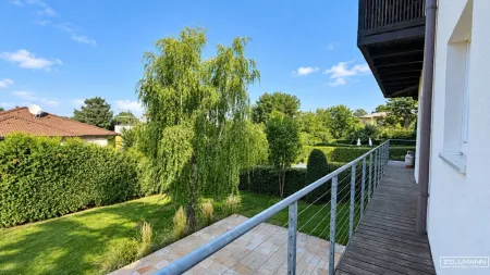 Ausblick Garten Balkon EG