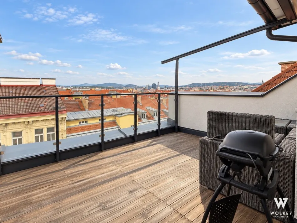 Über den Dächern Wiens I Exklusive Dachgeschosswohnung mit Terrasse, Balkon & Garage - Titelbild