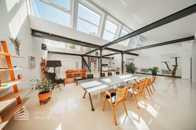 Einzigartige 5-Zimmer Loftwohnung mit Terrasse und Werkstatt im 6. Bezirk - Titelbild