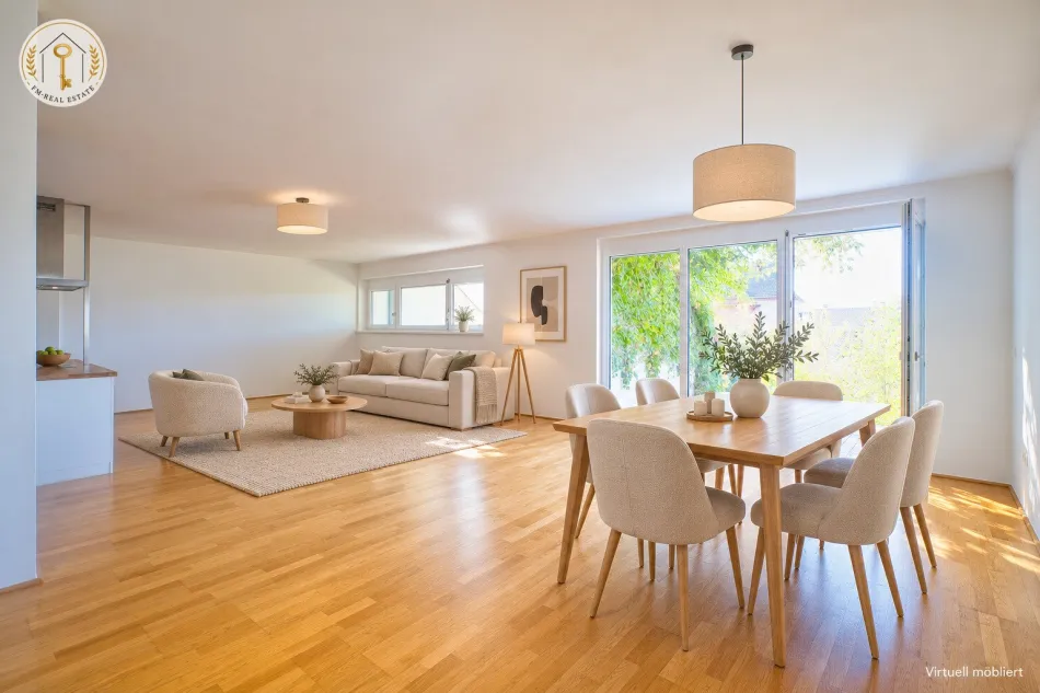 Familienfreundlich wohnen: 4 Zimmer, große Südwestterrasse und Garten - Titelbild