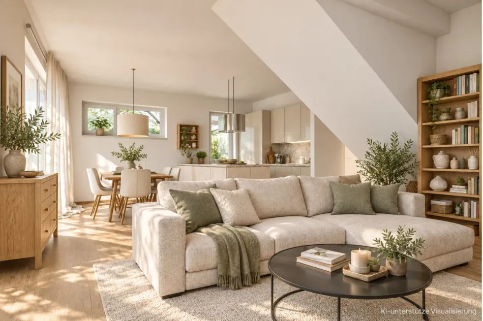 NEU: 131 m² Einfamilienhaus mit 45 m² Wohnküche, 2 Bädern & begehbarem Schrank | provisionsfrei & direkt vom Bauträger! - Bild