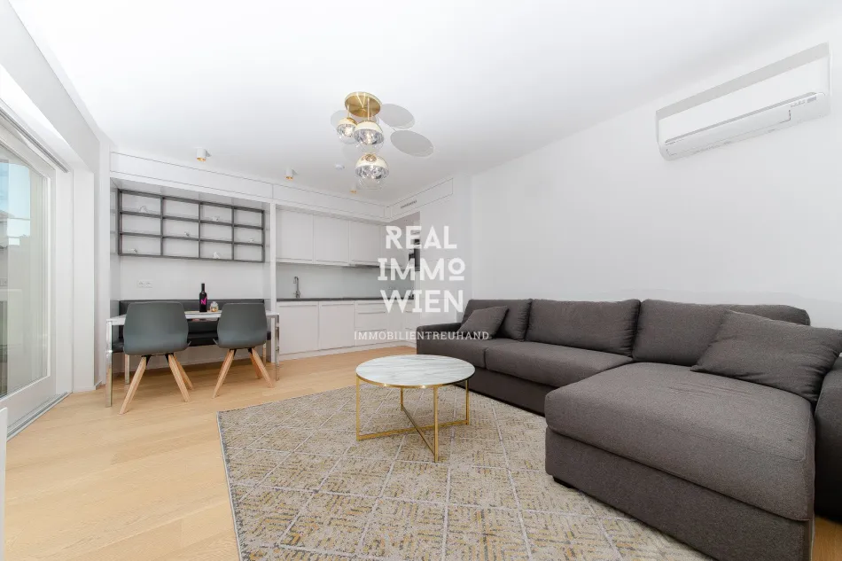 Exklusive 4-Zi-Dachgeschosswohnung mit 35 m² Terrasse & Balkon - Optional zwei Stapelgaragen-Stellplätze - Bild