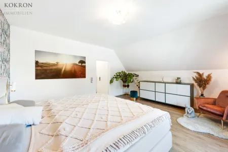 Zimmer 1 im Neubau Obergeschoss - aktuell Schlafzimmer