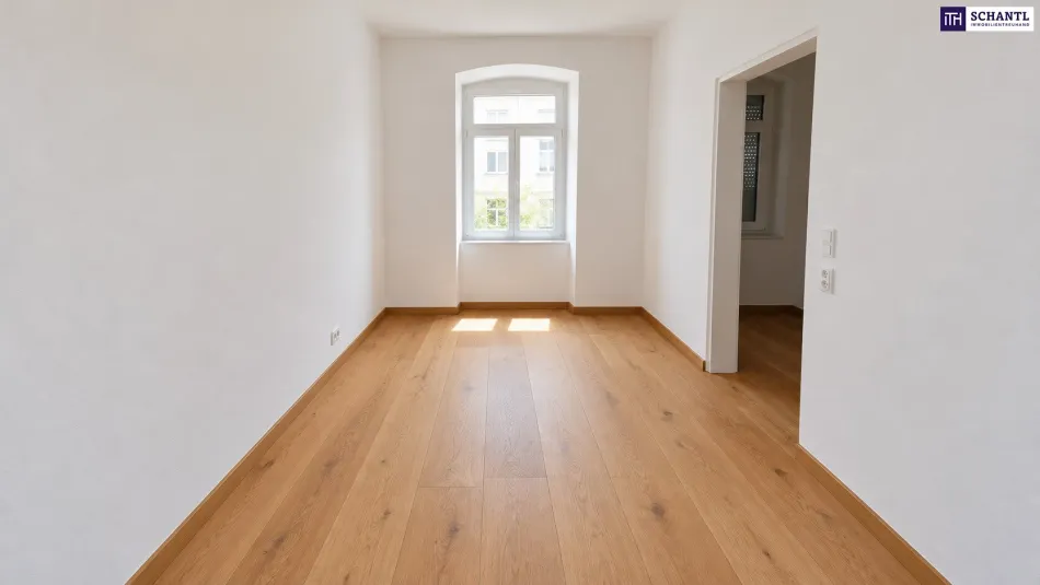 Klein & fein! Umfassend sanierte 2-Zimmer-Wohnung mit hochwertiger Ausstattung + moderner Luftwärmepumpe + rundum saniertes Altbauhaus - Bild
