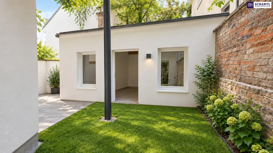 Exklusive, neu sanierte Gartenwohnung mit eigenem Hofgebäude + moderner Luftwärmepumpe + rundum saniertes Altbauhaus - Titelbild