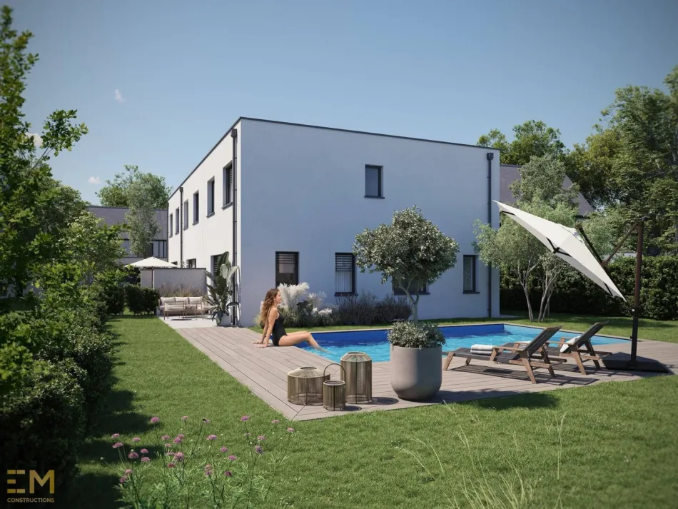 Top 3! Pichling Residences 1: schlüsselfertig, 5 Zimmer, Terrasse, 335 m² Eigengarten, 2 Carports, schlüsselfertig. - Titelbild