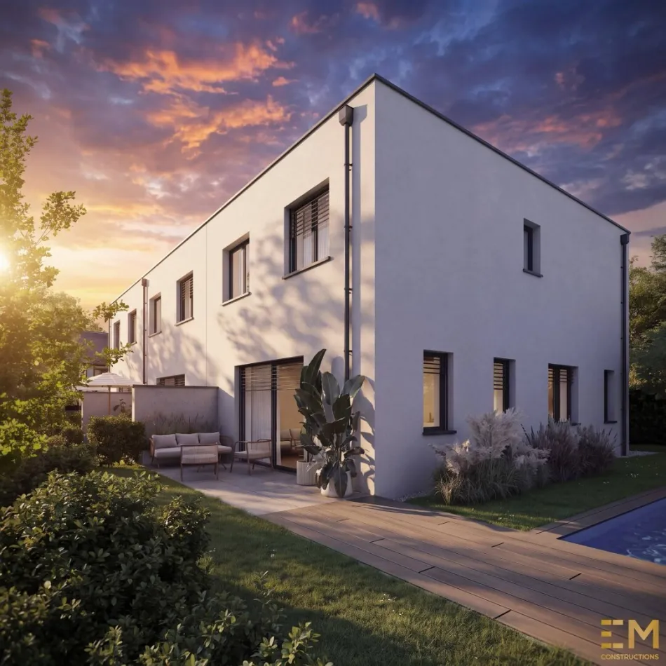 Top 2! Pichling Residences 1: schlüsselfertig, 5 Zimmer, Terrasse, Eigengarten, 2 Carports, schlüsselfertig. - Bild
