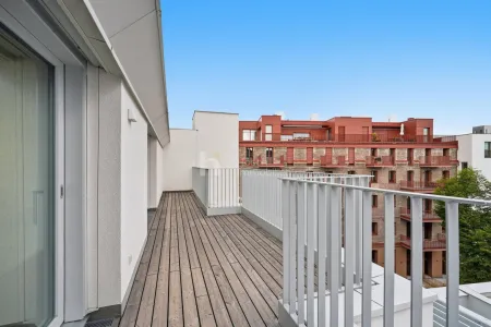 Wohnungsbeispiel – Dachterrassenansicht