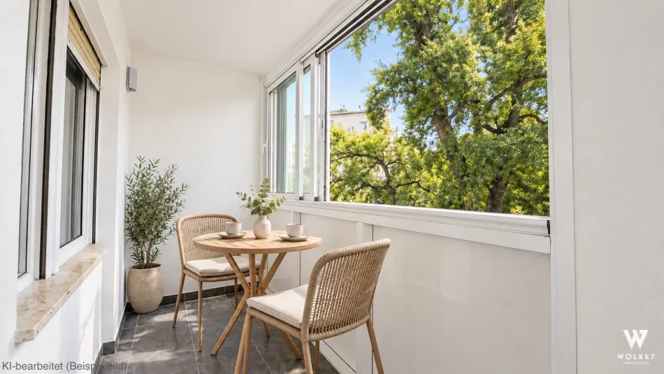 Modernisierte 4-Zimmer-Wohnung mit Loggia und Parkblick I Nahe Donauinsel und Donaukanal - Titelbild