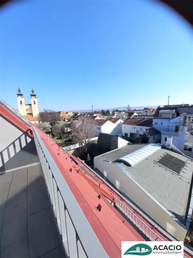 Über den Dächern von Tulln - moderne 2-Zimmer Dachterrassen-Wohnung mit Kühlung - Bild