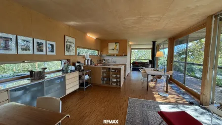 Wohnbereich mit Kamin