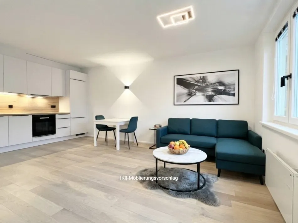 STYLISCHE WOHNUNG mit TISCHLERKÜCHE + WASCHMASCHINE - NAHE SCHLOSSQUADRAT - [NEUWERTIG] - Bild