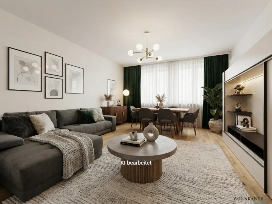 Exklusive 3-Zimmer-Dachgeschoss-Oase mit sonnigem Balkon & grünem Innenhof - Bild