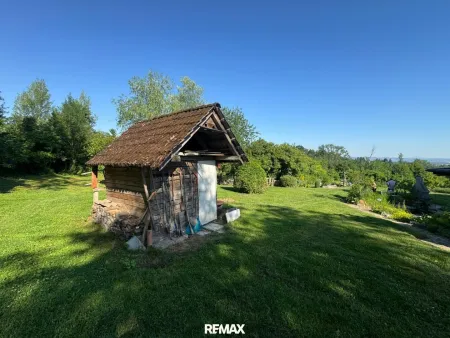 Garten mit Hütte