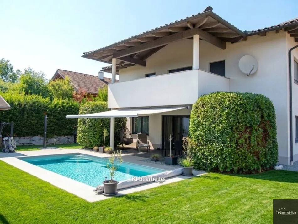 Neuwertiges Einfamilienhaus mit herrlichem Pool, top Ausstattung! - Titelbild