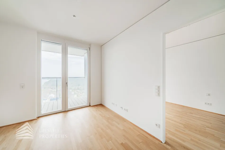 Erstbezug! 2-Zimmer Wohnung mit Loggia und Traumausblick, Nähe Neue Donau - Titelbild