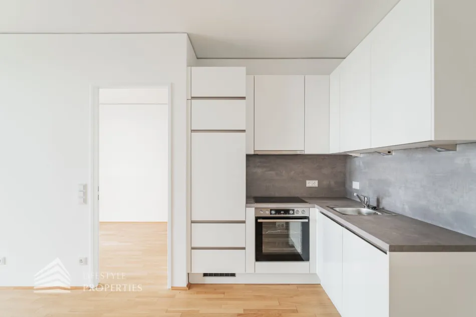 Erstbezug! 2-Zimmer Wohnung mit Loggia und Traumausblick, Nähe Neue Donau - Bild