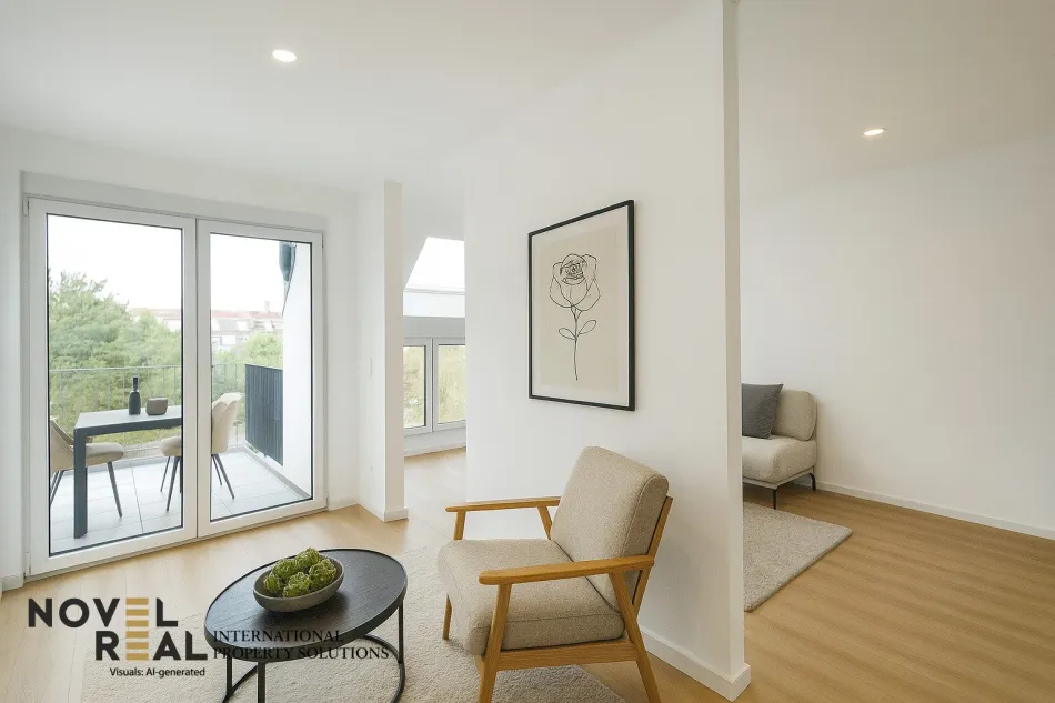 Citynah mit Outdoor-Flair – Wohnung mit Loggia - Bild