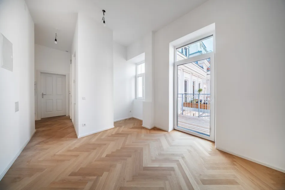 NEUWERTIG, ZENTRAL & RUHIG - MODERNE 3-ZIMMER-WOHNUNG MIT SÜDBALKON NÄHE NESTROYPLATZ - Bild