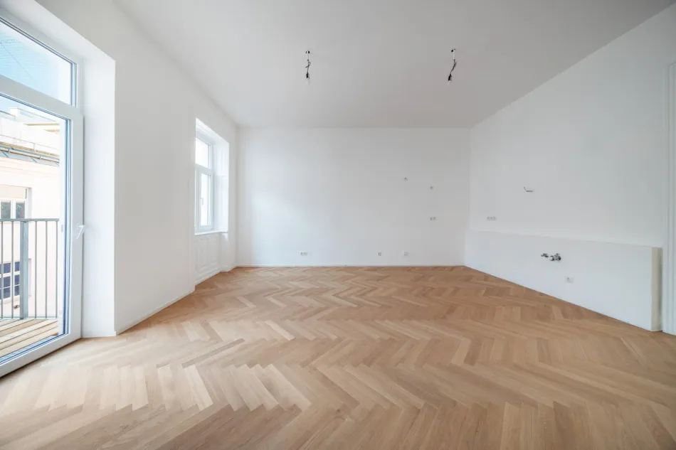 NEUWERTIG, ZENTRAL & RUHIG - MODERNE 3-ZIMMER-WOHNUNG MIT SÜDBALKON NÄHE NESTROYPLATZ - Bild