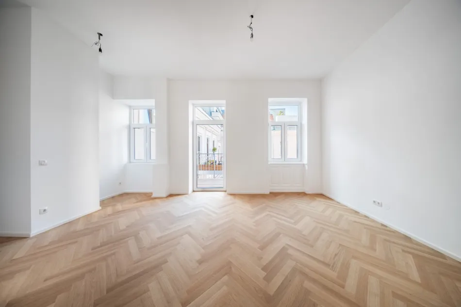 NEUWERTIG, ZENTRAL & RUHIG - MODERNE 3-ZIMMER-WOHNUNG MIT SÜDBALKON NÄHE NESTROYPLATZ - Titelbild