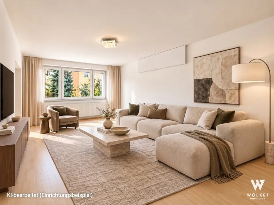 ++ Wohnen mit Grünblick | Helle 3-Zimmer-Wohnung in Ruhelage I U1 in Gehweite ++ - Titelbild