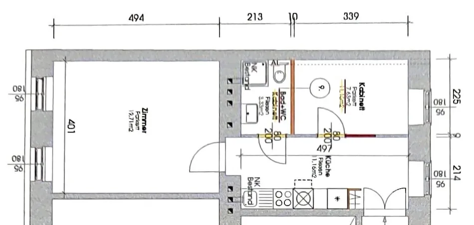 Am Allerheiligenpark: Sonnige Südwest-Ausrichtung + Parkblick + Kompakte Altbauwohnung + Nähe U6 + Fernwärme - Bild